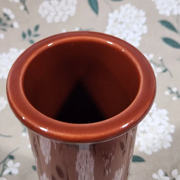 Dansk Brown Cylinder Vase Scandinavian Minimalist Style Vase Dansk NR Japan Vase - Picture 5 of 10